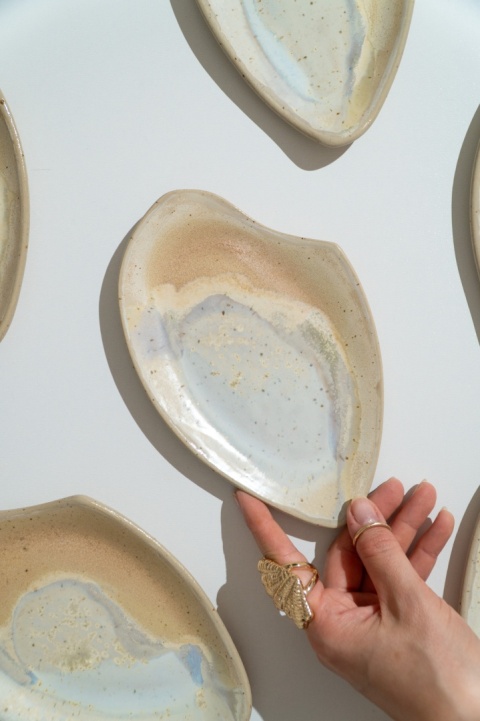 Small Platter WAVE SAND