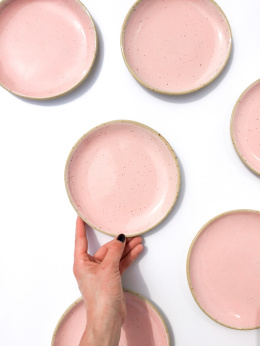 Talerz deserowy WAVE PINK