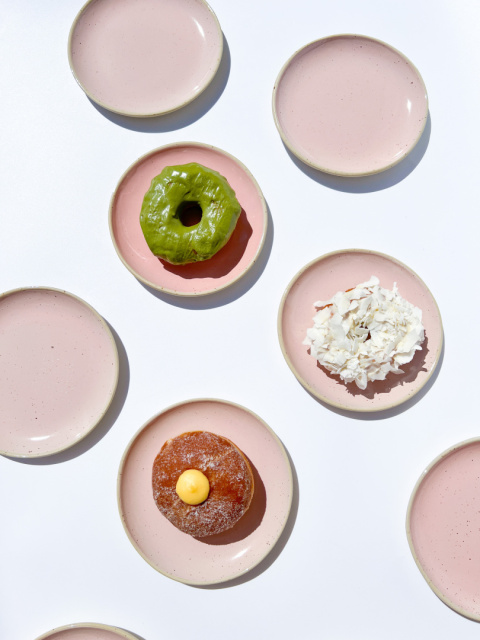 Talerz deserowy WAVE PINK