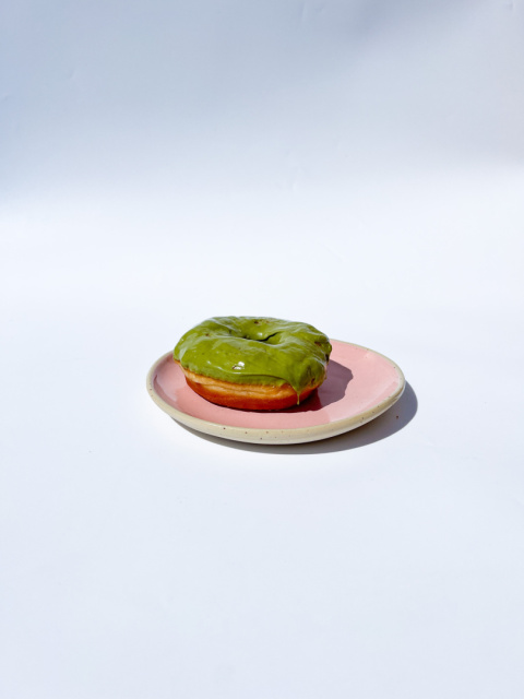 Talerz deserowy WAVE PINK